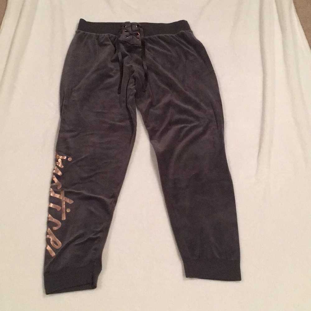 Justice velvet sweatpants